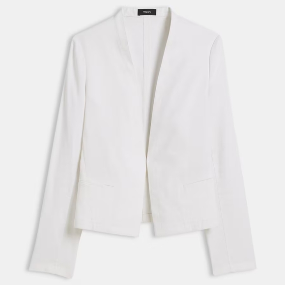Theory blazer and pants in white linen - Picture 4 of 15